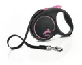 Flexi Black Design Gurt-Rollleine Pink