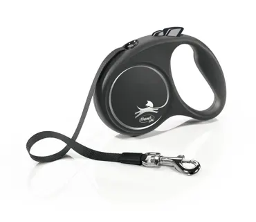 Black Design Seil-Rollleine Silber