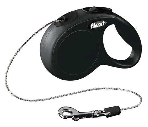 Flexi Classic Seil-Rollleine Schwarz