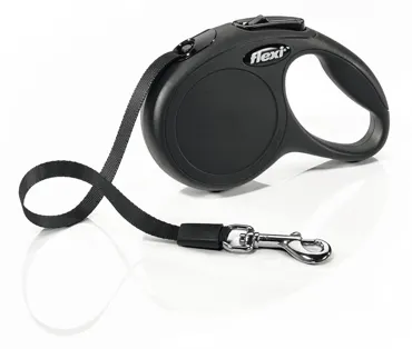 Flexi Classic Gurt-Rollleinen Schwarz