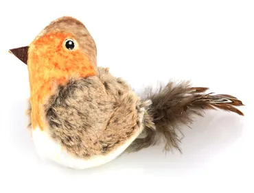 swisspet Katzenspielzeug Plüsch-Vogel mit Sound