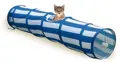 swissspet Katzentunnel Outdoor Blau-Weiss 45cm