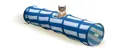 swissspet Katzentunnel Outdoor Blau-Weiss 130cm