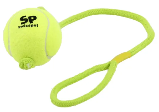 Tennisball mit Seil