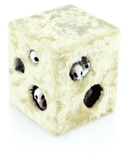 swisspet Spielwürfel mit Mäuselöchern