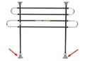 1 Paar Gummifüsse für Auto Universal-Hundegitter.