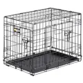 Faltbare Metall-Hundebox von Ferplast mit Polypropylenwanne.