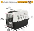 Abmessungen der Atlas 50 Professional Hunde Transportbox.
