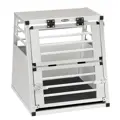 swisspet Aluminium Auto-Hundebox in drei Grössen erhältlich.
