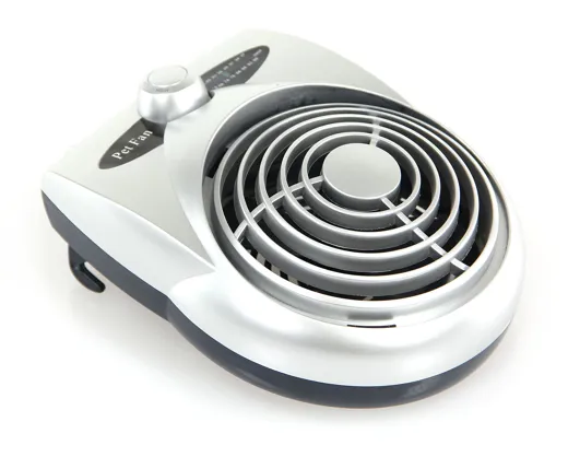 Pet-Fan Ventilator für Transportboxen im Auto ein "must have"  im Sommer.