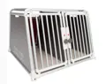 4pets ECO-22 Hundebox mit Platz für zwei Hunde mit jeweils max. 35 Kg.