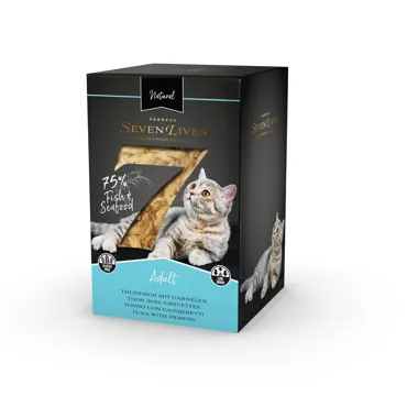 SevenLives Adult Thunfisch mit Garnelen 6x60g
