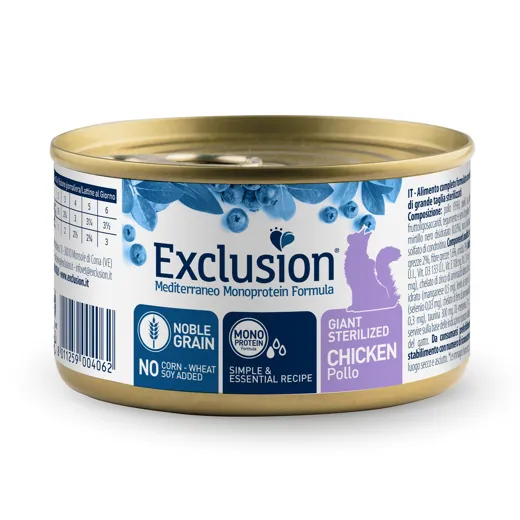 Exclusion Sterilized Giant Cat Nassfutter Huhn