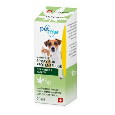 pet+me Pfotenpflege Spray mit CBD 20ml