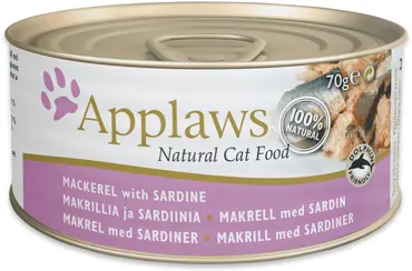 Applaws Ergänzungsnassfutter Makrelen & Sardinen, Dose 70g