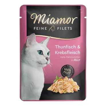 Miamor Feine Filets in Jelly - Thun & Krebs 100g