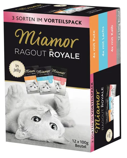 Miamor Ragout Multibox Pute Lachs Kalb 12x100g