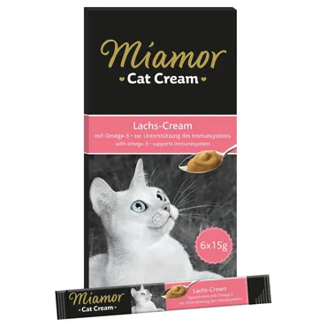 Miamor Cat Snack - Lachs-Cream 6x15g