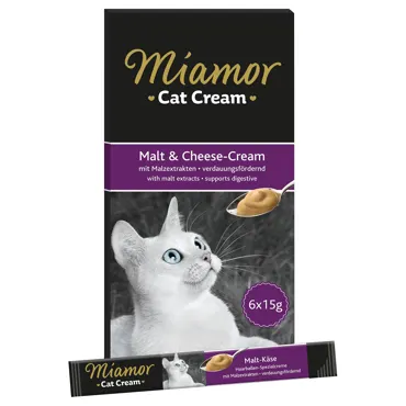 Miamor Cat Snack - Malt-Käse-Cream 6x15g