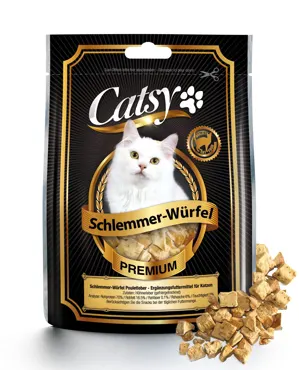 Katzensnack Schlemmer-Würfel Pouletleber