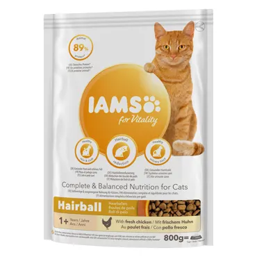 IAMS for Vitality Adult Hairball Chicken