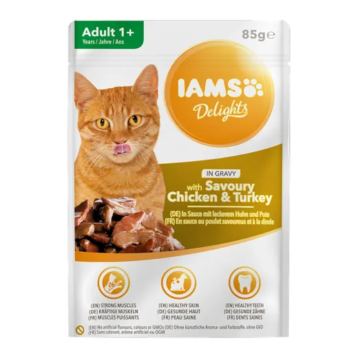 IAMS Delights Adultin Sauce Chicken & Turkey