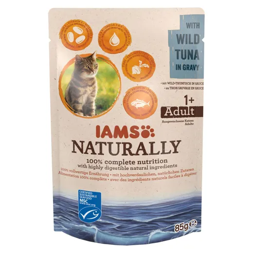 IAMS Naturally Beutel in Sauce Wild Tunna