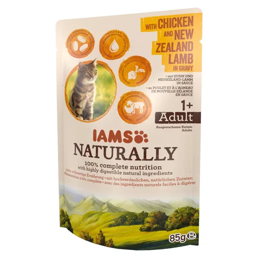 IAMS Naturally Beutel in Sauce Lamb & Chicken