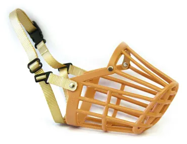 swisspet Hunde-Maulkorb aus Kunststoff, Beige