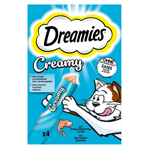 Dreamies Creamy mit Lachs