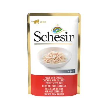 Schesir Jelly - Huhn mit Wolfsbarsch 85g