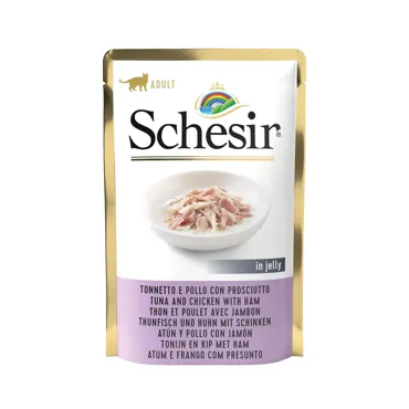 Schesir Jelly - Thunfisch & Huhn mit Schinken 85g