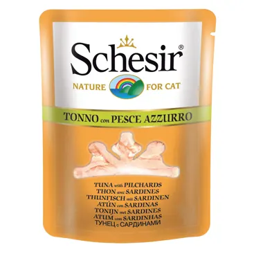 Schesir Brühe - Thunfisch mit Sardinen 70g
