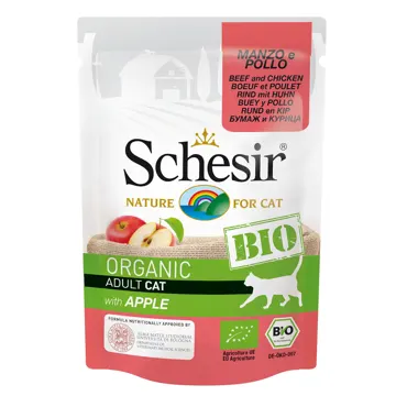 Schesir BIO - Adult - Rind & Huhn mit Apfel 85g