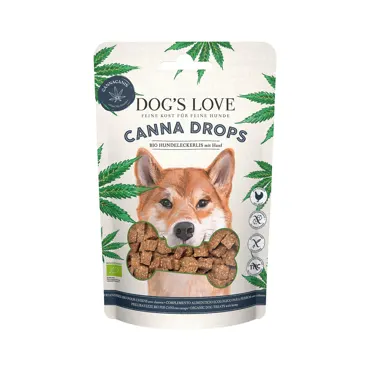 DOG'S LOVE Canna BIO Drops Geflügel 150g