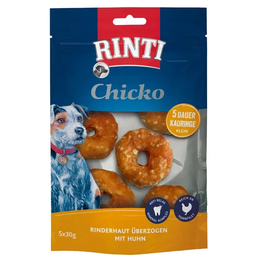 Rinti Snacks Chicko Dauer-Kauringe Klein