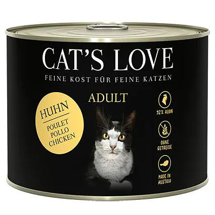 cat love huhn