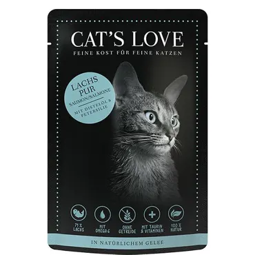CAT'S LOVE Adult Lachs pur, 85g