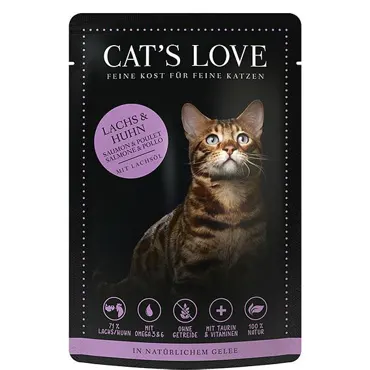 Cat‘s Love Adult Lachs & Huhn, 85g