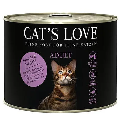 cat love lachs huhn