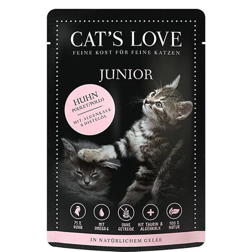 cat love junior huhn