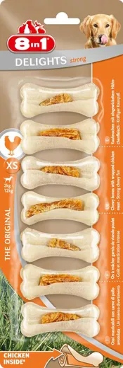 8in1 Delights Strong Kauknochen XS