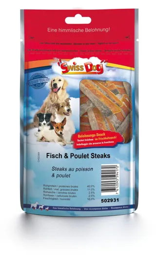 SwissDog Fisch & Poulet Steaks