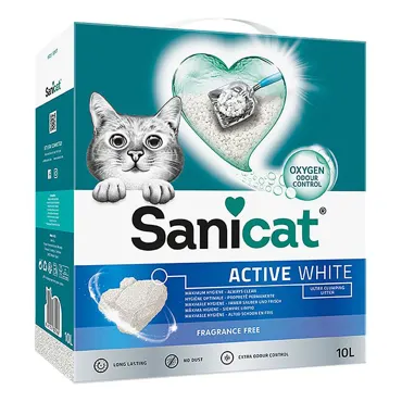 Katzenstreu Sanicat Active White Ultra Neutral 10L