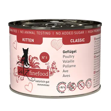 catz finefood Classic N°3 - Kitten - Geflügel 200g