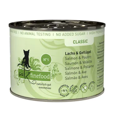catz finefood Classic N°5 - Lachs & Geflügel