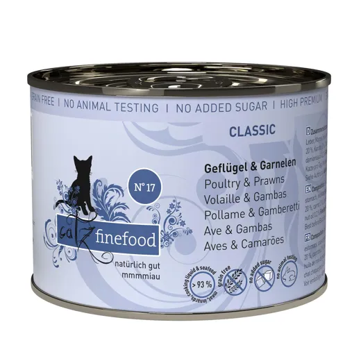 catz finefood Classic N17 Geflügel & Garnelen 200g