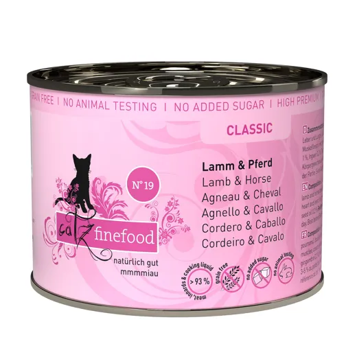 catz finefood Classic N19 Lamm & Pferd 200g