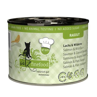 catz finefood Ragout N°605 - Lachs & Ente 180g