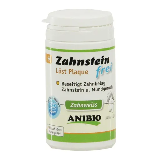 Hunde-Gebisspflege die einfach unter das Futter gemischt werden kann von ANIBIO.